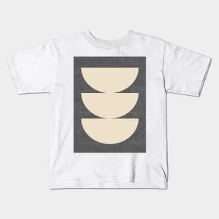 Half Circle 3 - Gray 2 Kids T-Shirt